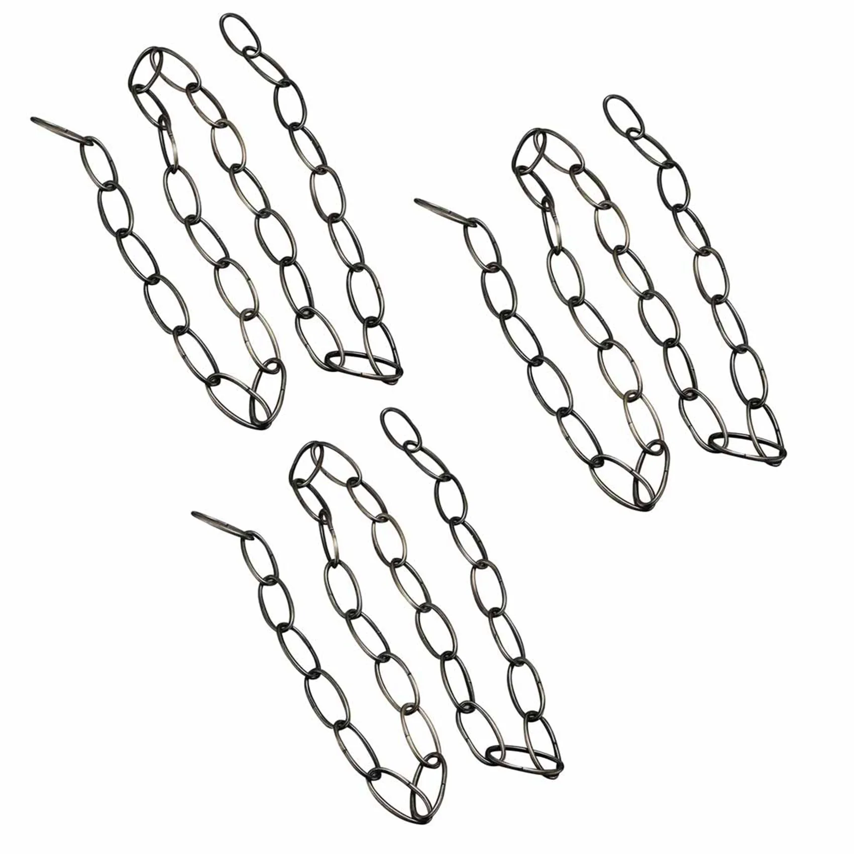 GTBL 3X 1M Heavy Duty Chain For Vintage Chandelier Hanging Lamp,Pearl Black