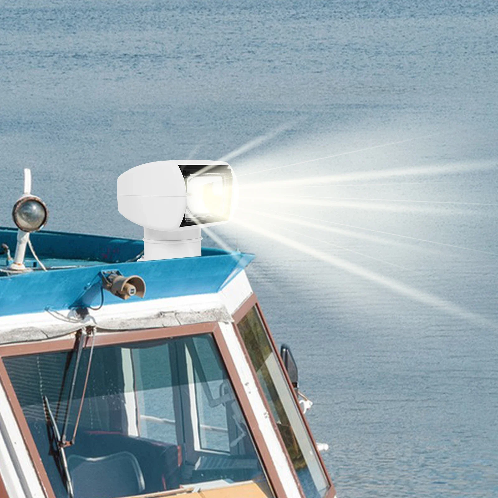 

100W Remote Control Searchlight – 12V Marine Boat Spotlight for Truck & Car