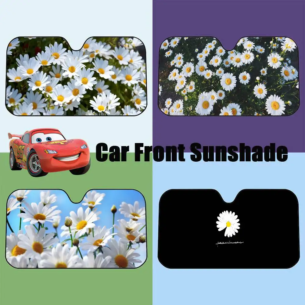 

Daisies Car SunShade Car Sunshade, Front Windshield Protector, Foldable UV Resistant Sunshade Cover, Car Accessories