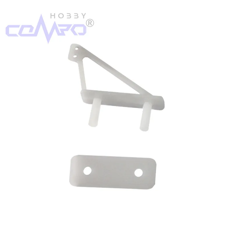 50 Pcs Nylon Twin Needle Mini Pin Horns 2 Hole For KT foam Fixed Wing RC Aircraft Model Plane Replacement