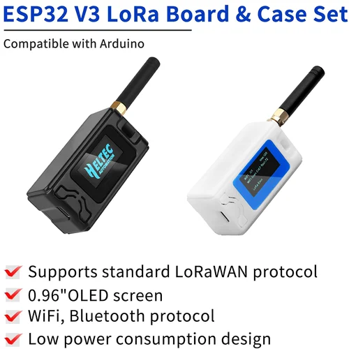 Heltec V3 Meshtastic ESP32 SX1262 LoRa 32 Kit de placa de desarrollo 915MHz multibanda WiFi BLE OLED USB-C compatible con Arduino IoT