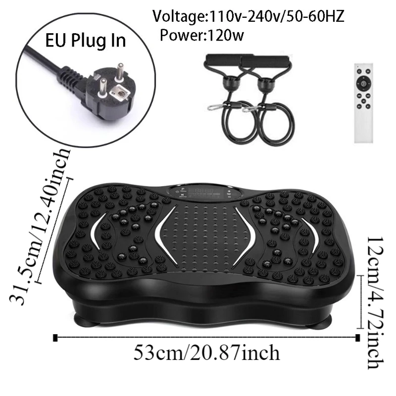 4D الاهتزاز آلة اهتزاز الدهون الموسيقى البسيطة آلة تدليك الجسم كله القدم هزة الحجر المغناطيسي آلة فقدان الوزن