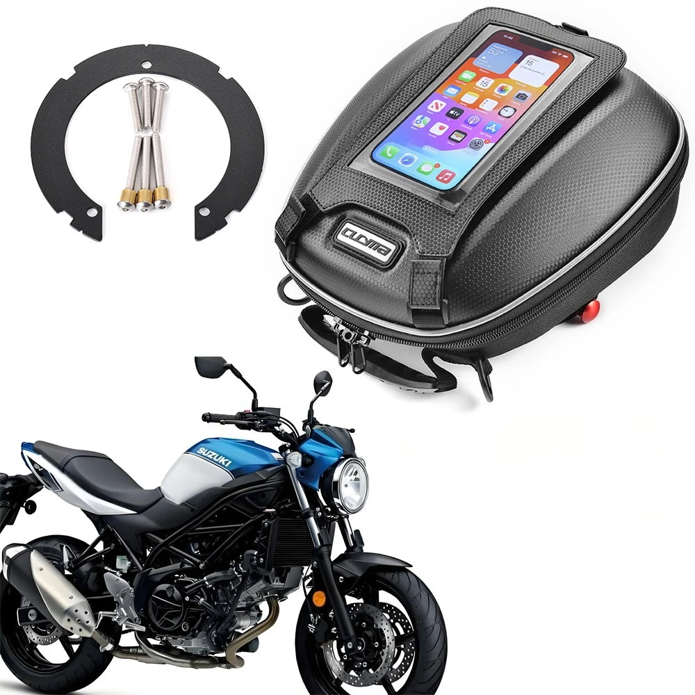 For SUZUKI Bandit 1250 Gladius 650 GSR GSX-R 600 750 GSX-S 1000/F SV650 SV1000 Motorcycle Tank Bag Luggage Backpack Quick Lock