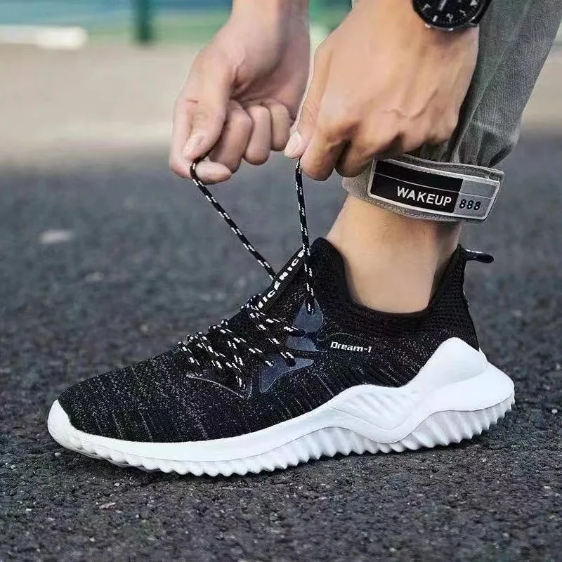 

New Fashion Men's Shoes Light Breathable Running Shoes Sneakers Comfortable Walking Jogging Casual Soft Sole Heightening Shoes