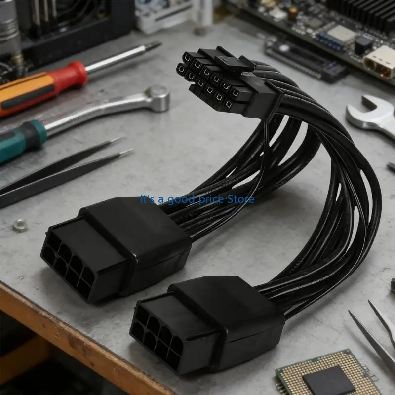  PCIE High Efficiency Double 8PIN To 16PIN Graphics Card Power Cable PVC Insulated