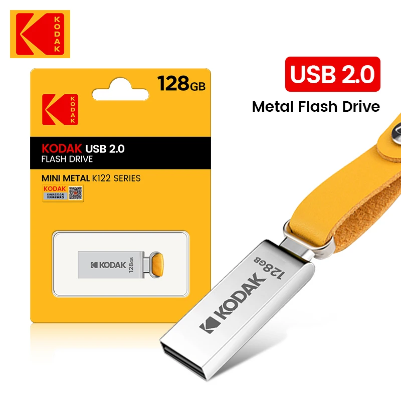 

KODAK K122 Металлический USB-накопитель 128 ГБ 64 ГБ 32 ГБ Флэш-накопитель USB2.0 Флэш-накопитель U-диск