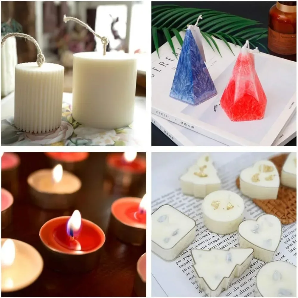 2 pounds (1 kilogram)Pure white soy wax flakes, 100% natural soy wax blocks, used for homemade candles, high-quality