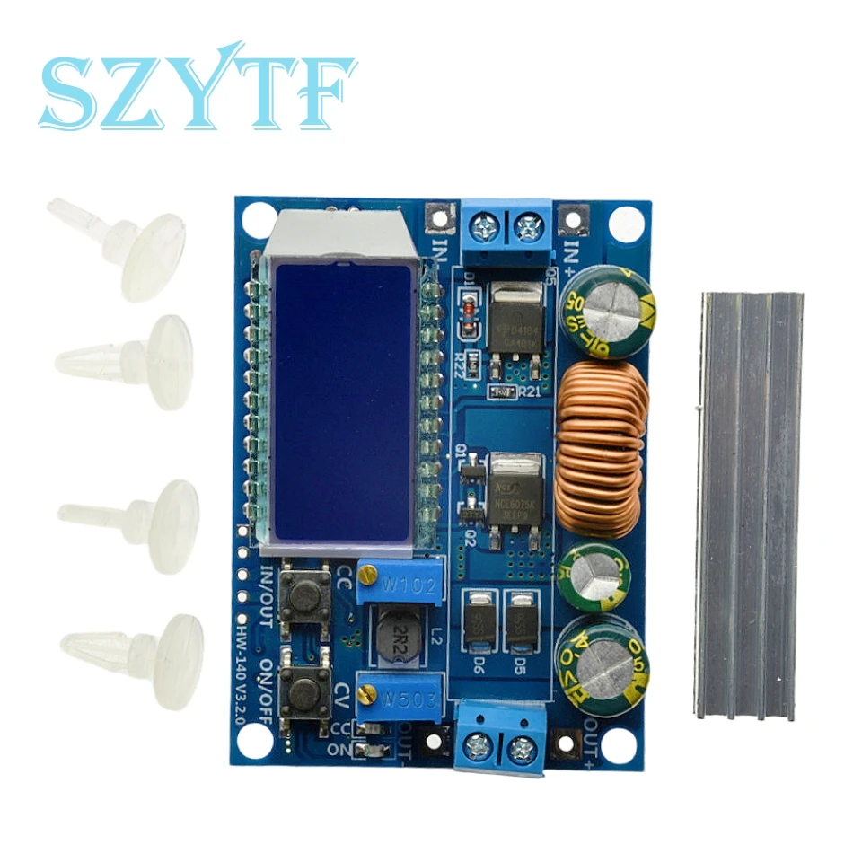 Adjustable Step-up & Step-down Voltage Regulator Module - Constant Voltage/Current with LCD Digital Display - Voltmeter & Ammete