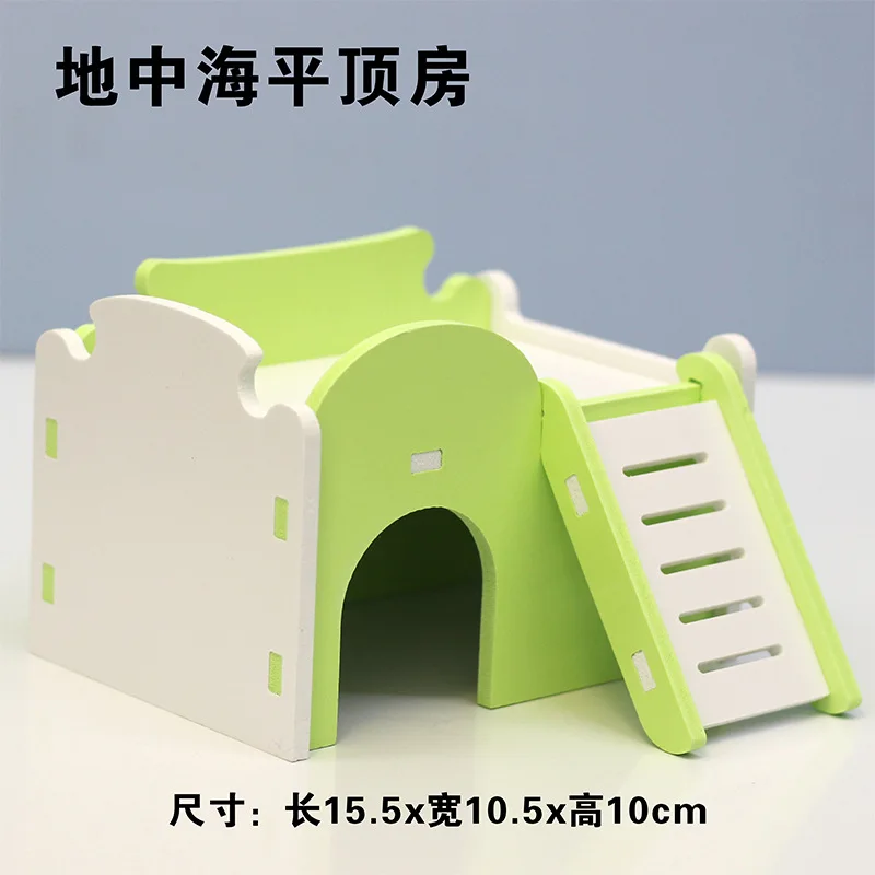 Various styles Pet Hamster Toys Wooden Rainbow Bridge Seesaw Swing Toys Small Animal Activity Climb Toy Hamster Cage Accessories