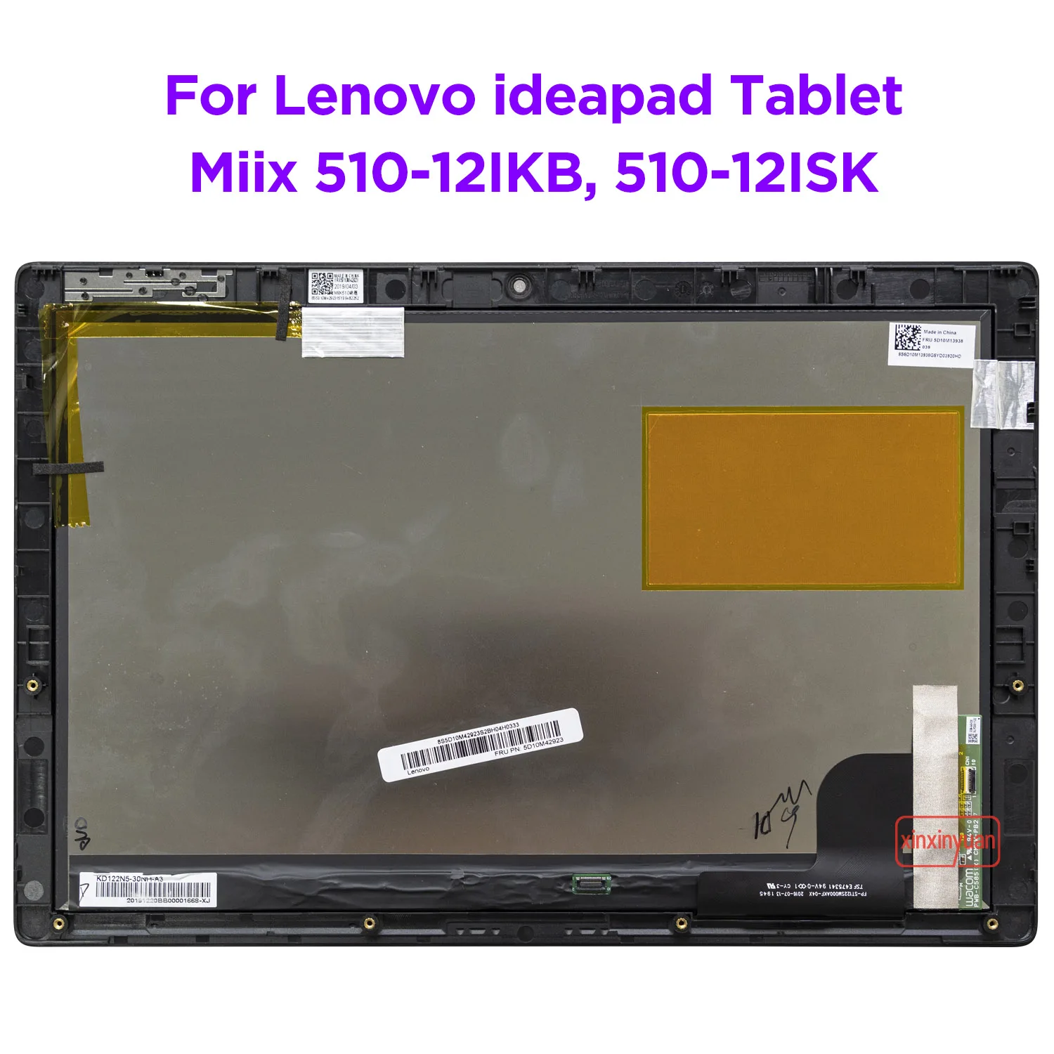 NEW 12.2 LCD Touch Screen Digitizer Assembly for Lenovo Miix 510-12IKB 510-12ISK 80XE 80U1 Display Replacement 5D10M13938