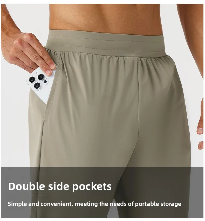 Herren Sport-Freizeit-Jogginghose Schnelltrocknend Atmungsaktiv für Fitness und Laufen Outdoor Dehnbare und Locker Sitzende Trainingshose – Detail 12
