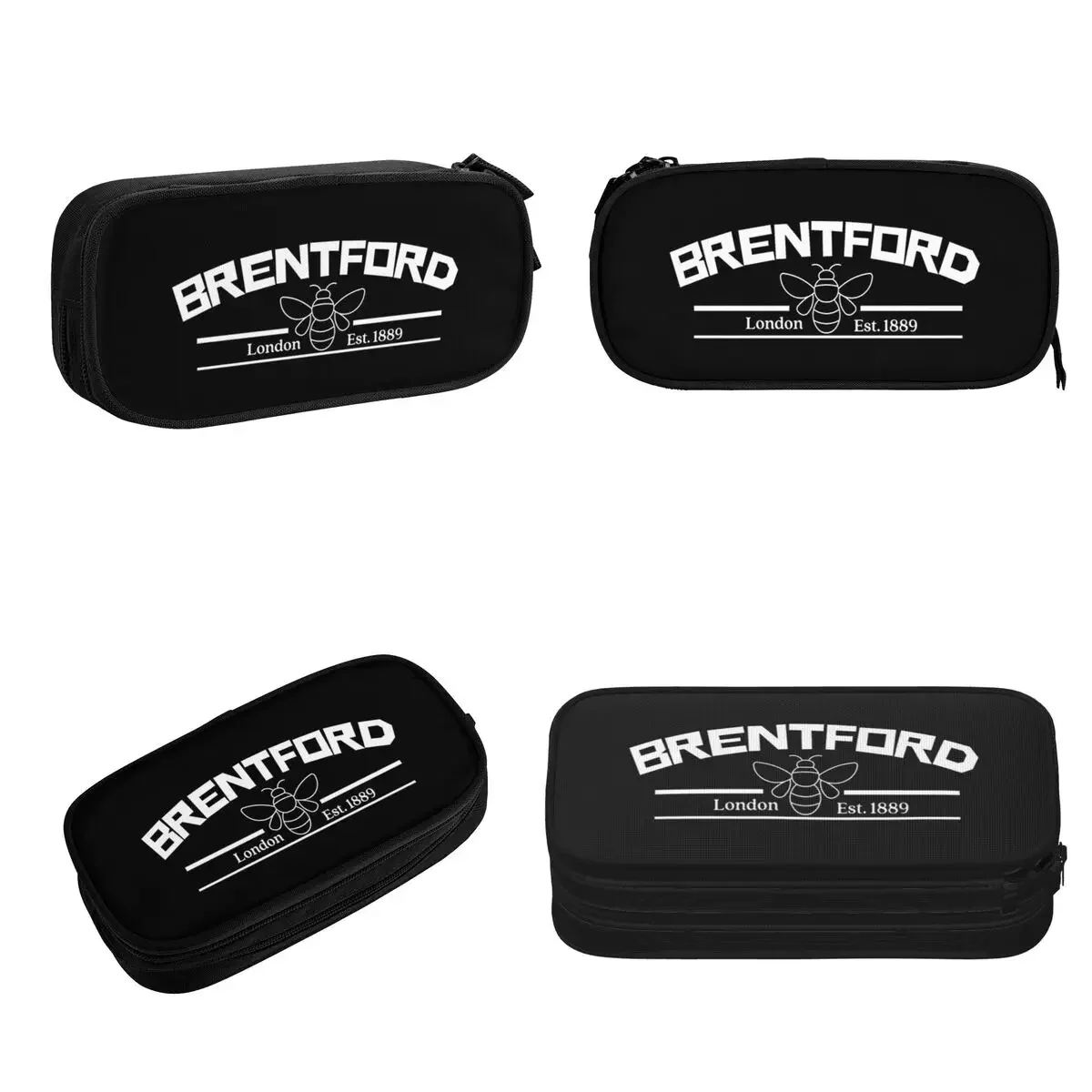 Brentford Come On You Brentford Brentford Bees Estuches para lápices Bolsas para bolígrafos de almacenamiento grandes Caja para bolígrafos Estuche para lápices para papelería escolar