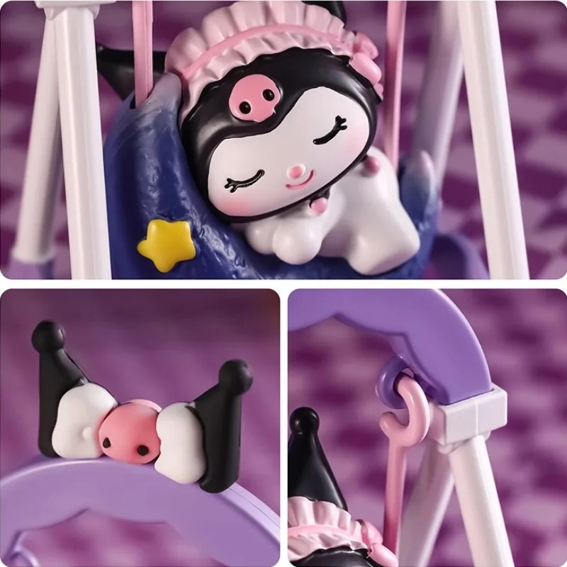 جديد سانريو كورومي حالمة سوينغ سلسلة اللعب الشكل Kawaii أنيمي كورومي دمية سطح المكتب الديكور فتاة لعبة من الكارتون هدية
