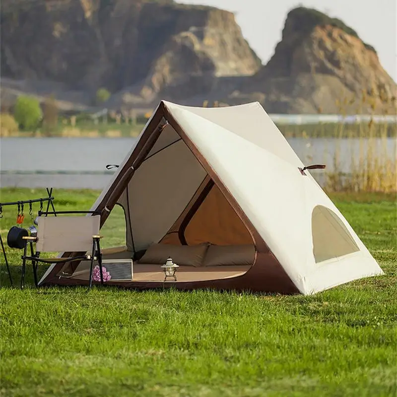 Imagem -03 - Portátil Sunproof Outdoor Camping Tent Auto-open Shelter Tendas Triangulares Fácil Configuração Piqueniques Sombra