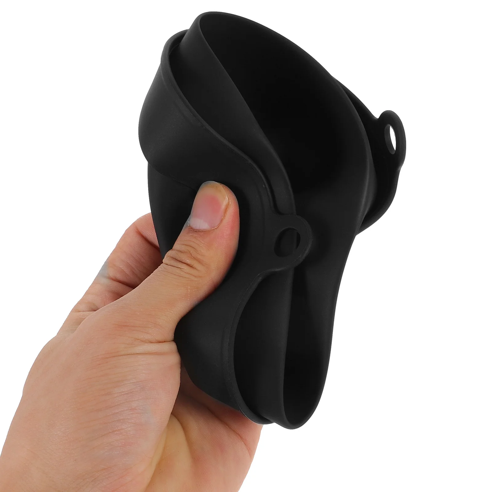 

Foldable Silicone Bucket Liner for Barbecue Oil Drip Tray Reusable Grill Accessory Non- Clean Cooking Gear for Outdoor