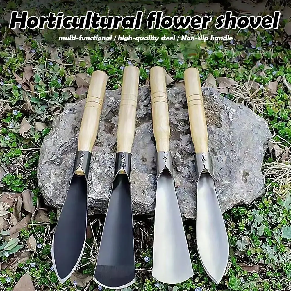 Multi-functional Garden Shovel & Sturdy Iron Hoe For Planting Weeding Soil Loosening | Wild Vegetable Harvest Digging Tool