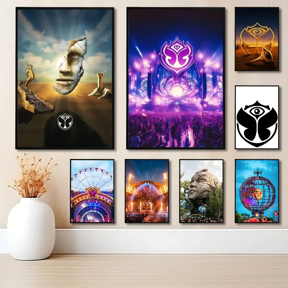 T-Tomorrowlands Anime Wall Art Canvas Painting Poster For Living Room Home Decor Decoration Picture
