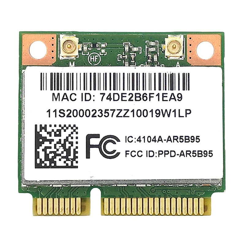 

Для Lenovo Z370 Y460 G470 Z470 Z560 черный Apple AR5B95 2,4G 150 Мбит/с MINI PCIE 802.11N Встроенная беспроводная сетевая карта