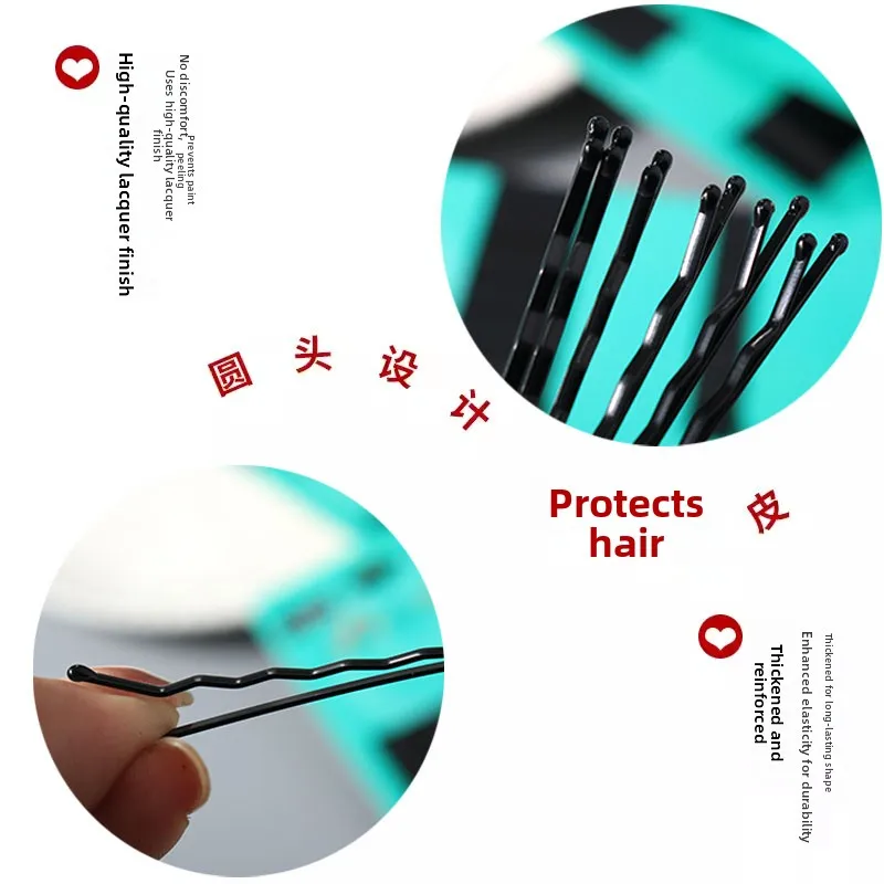 

Bla round Hair Clip Invisible Hairpin Wire Clamp Profional eup Artist Hair Accories Hairdring Hairip Hairband