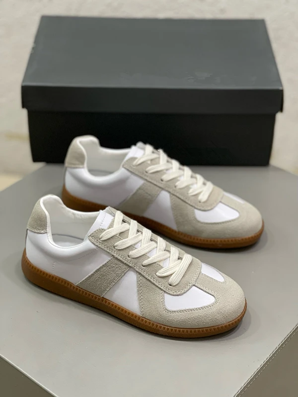 Dave&Di Fashion Soft Genuine Leather Training Shoes Women  Woman Patchwokr Vulcanized Casual Sneakers Women