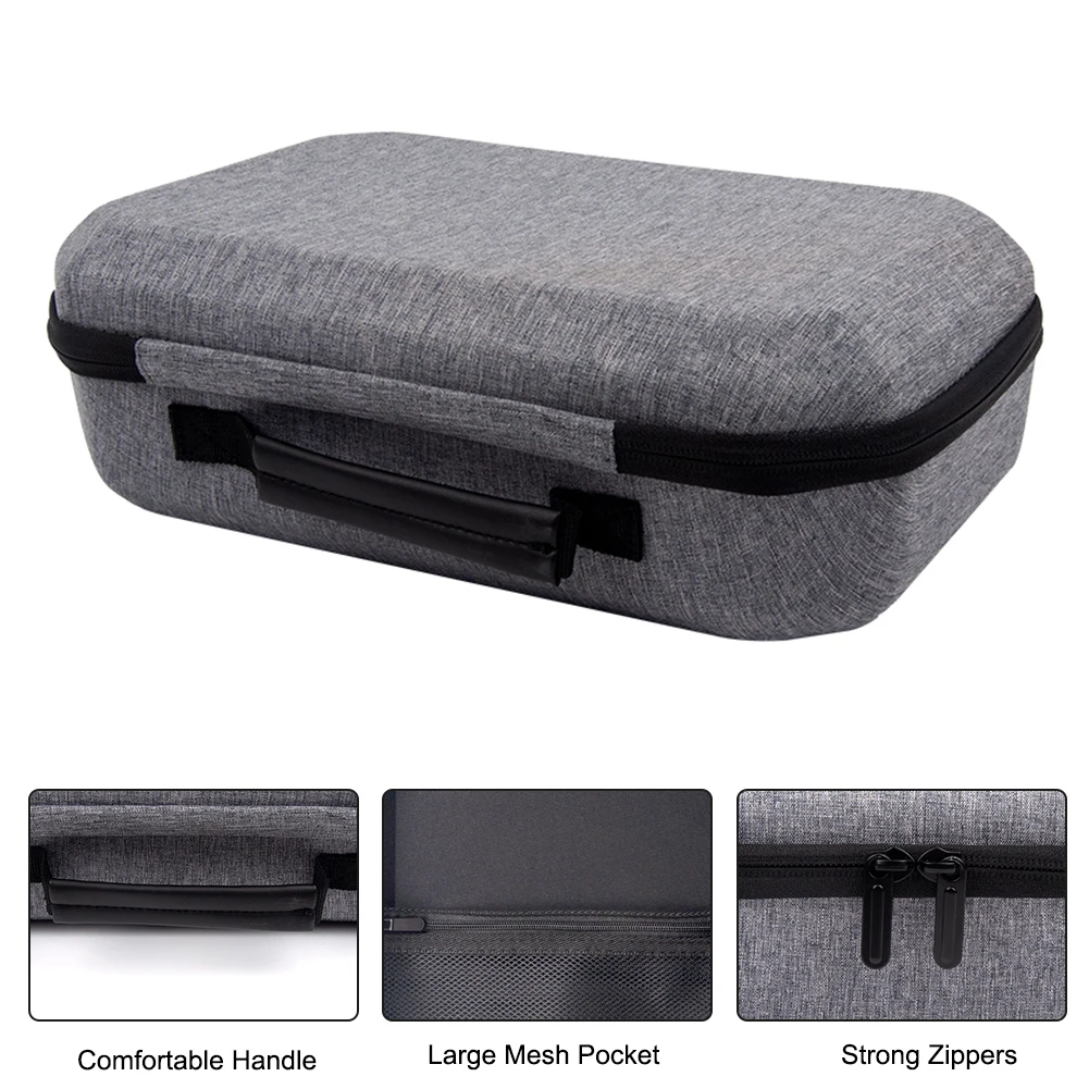 

Portable Bag with Lens Cover Waterproof Travel Home Storage Bag Shockproof Mesh Pocket for Meta Quest 3 VR Headset Accessories