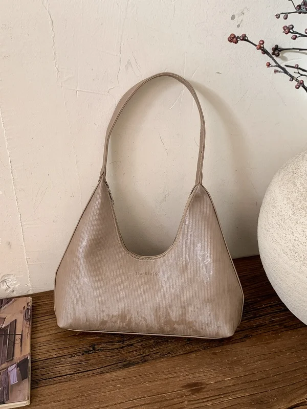 Modern Neutral Style Snake Print Handbag Women's Small Bag Handheld Commuter Underarm Bag Lightweight Luxury Fashion