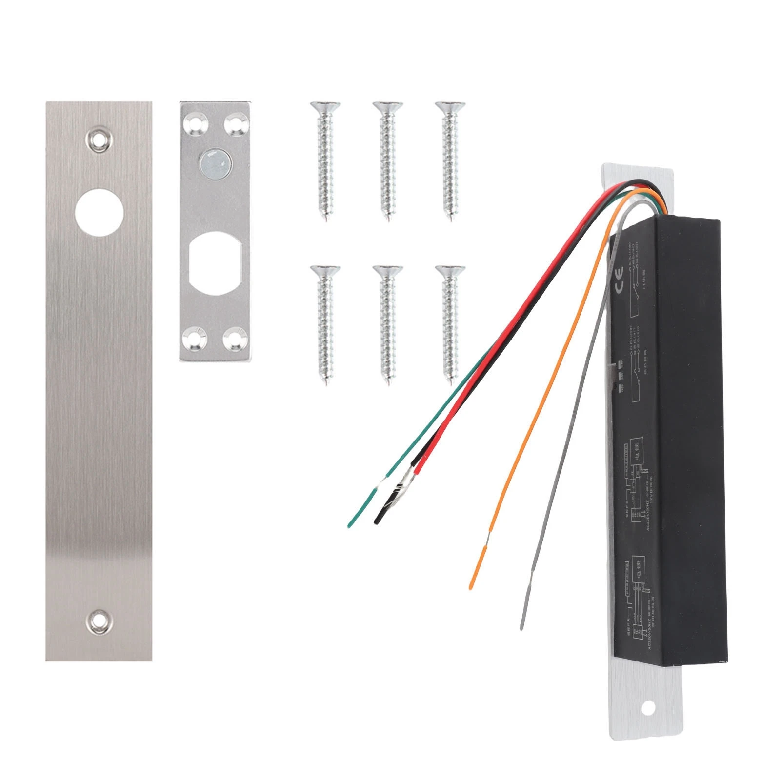 DC12V 4 Lines Electric Deadbolt Drop Bolt Door Lock for Security Access Control
