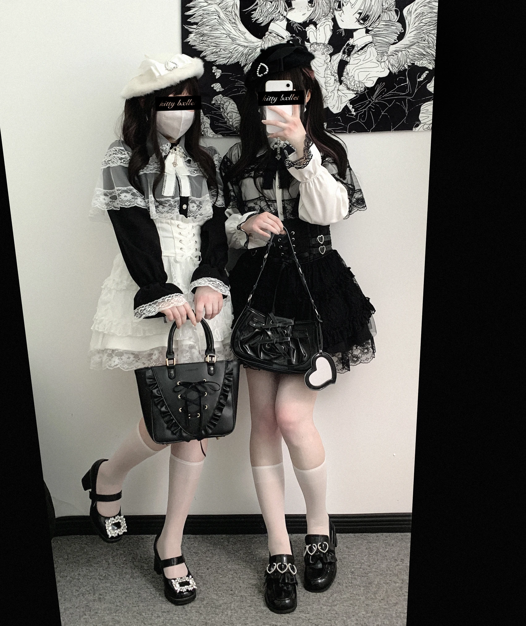 Japanese Mine Style Lace Splicing Short Skirts High Waist Lace-up A-line Heart Leather Buckle Sweet Versatile Mini Skirt Women