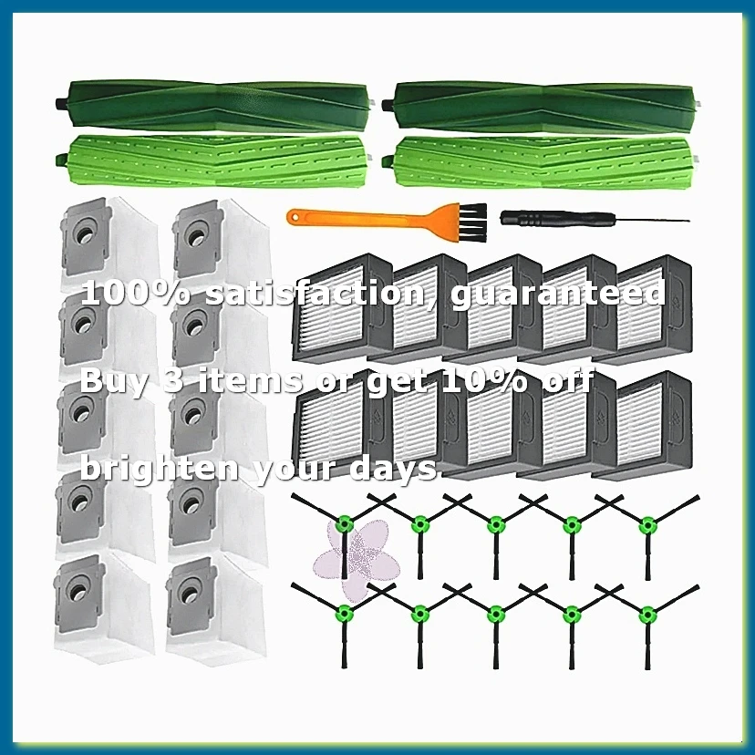 For Combo I5, I5+, J5, J5 Plus Replacement Spare Parts Accessories Main Side Brush Hepa Filter Dust Bags