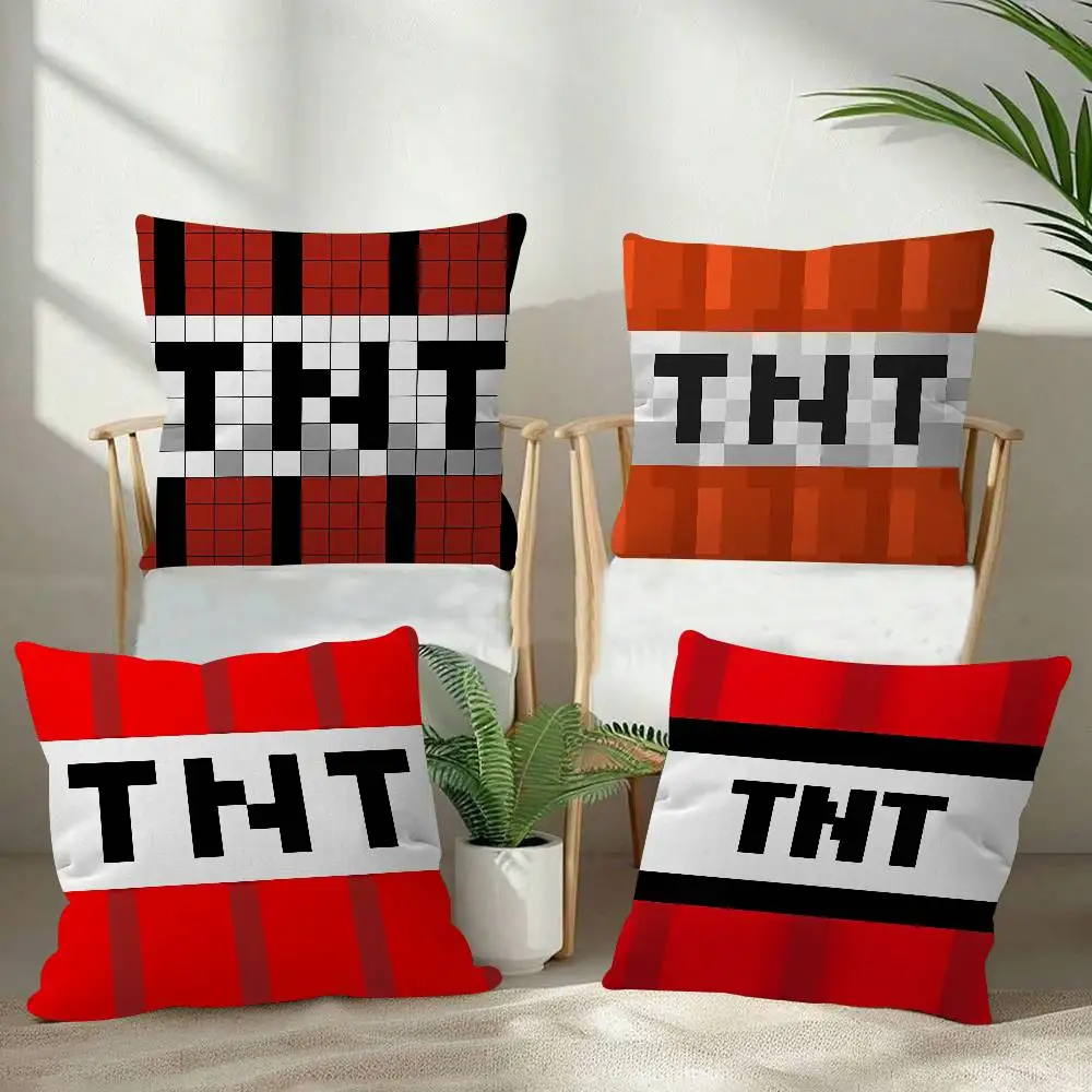 Game T-TNT Block Explosion Pillow Anime Pillow Sofa Bed Head Pillow Cover Cushion Cover Fashion 30x30 40x40 45*45cm