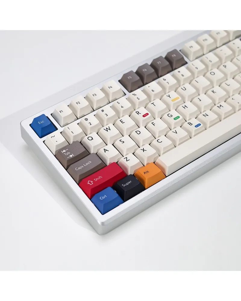 Keycap CHERRY full set of mechanical keyboard five-sided sublimation pbt original height 143 keys retro