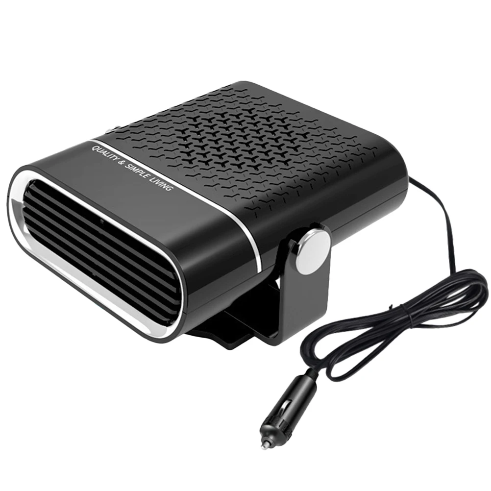 

Portable Car Heater Vehicle Windshield Defroster Black Adjustable Fan Automotive Heater Fans Long Service Life High Temperature