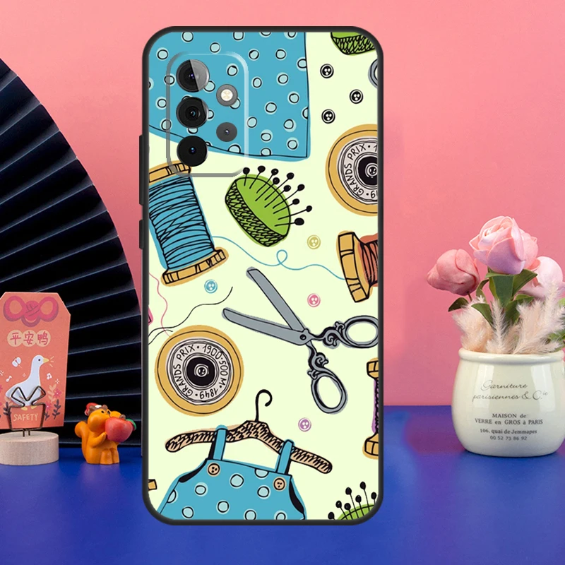 Sewing Machine Case For Samsung Galaxy A54 A34 A24 A14 A73 A53 A33 A23 A13 A52 A32 A22 A12 A51 A71 Cover