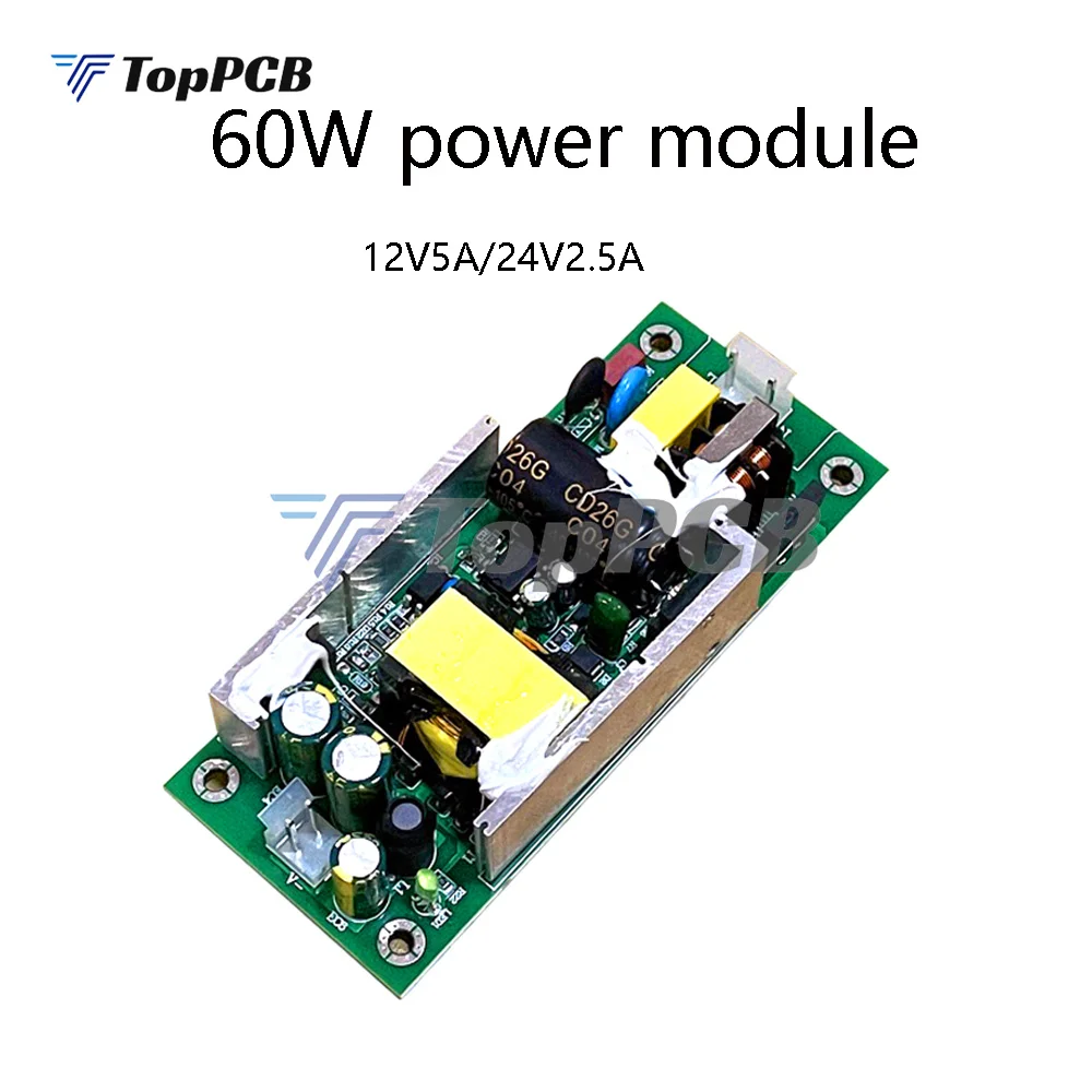 AC-DC Step Down Switch Power Supply Module Buck Converter AC220V to DC12V 5A 24V 2.5A 60W Rated Output Power Supply Board