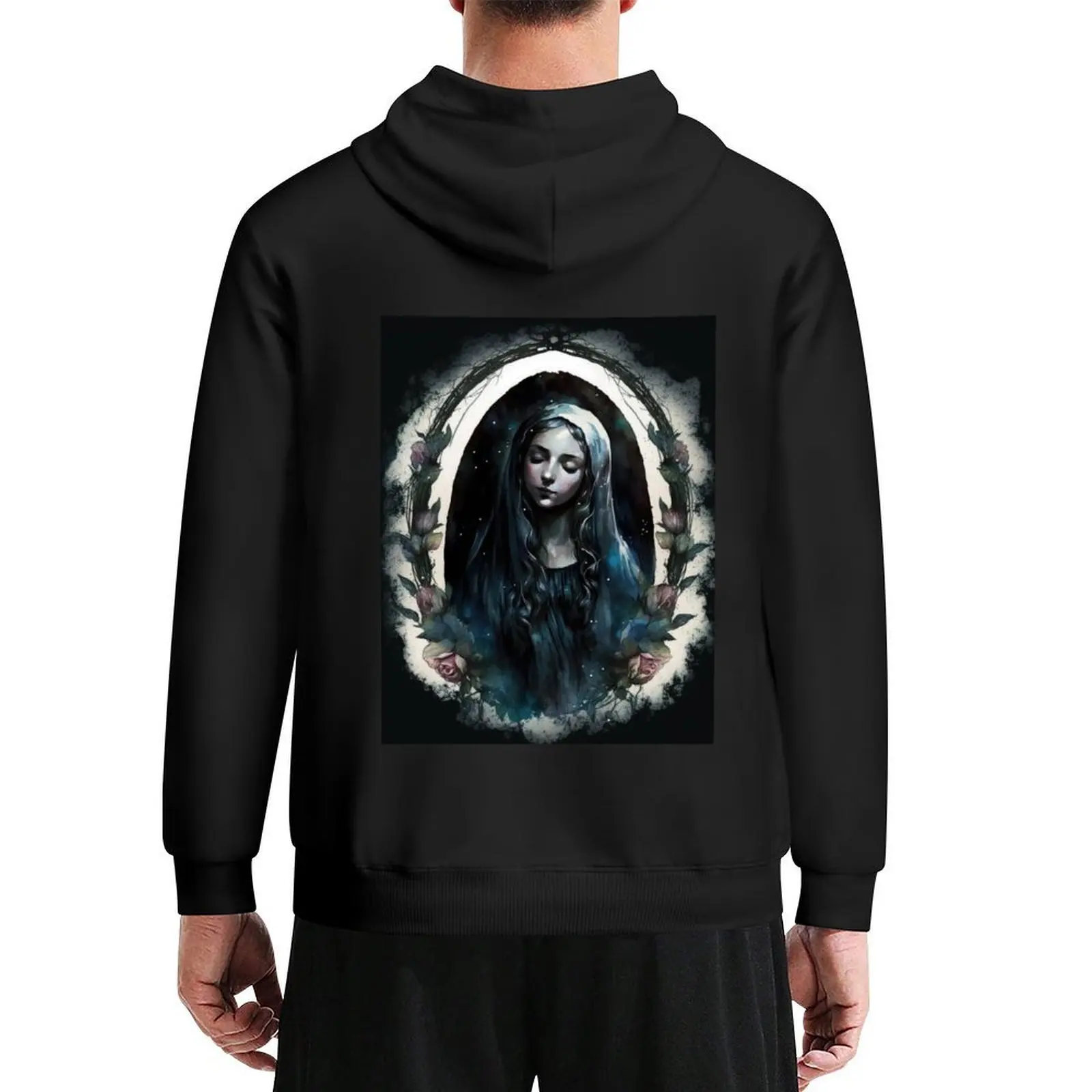 

Virgin Mary, Catholic Christian Mother Goddess Hoodie men clothes male clothes anime clothing japanese hoodie