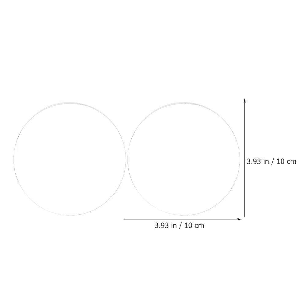 

50Pcs Round Acrylic Cake Plates Smooth Surface Not Easy to Break Decorative and Functional for Cakes Acrylic Sheet