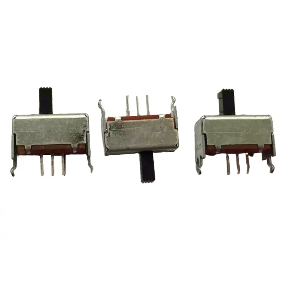 

DC1-30V Vertical Toggle Switch SSSF011700 3-Pin 2-Position Sliding Single-Row Plug-in Switch with Bracket Toggle Switch 2PCS