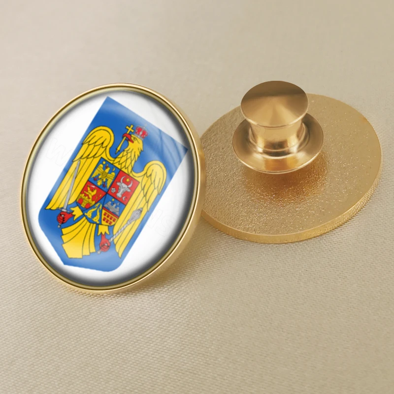 Romania National Flag Lapel Pins Country Badges