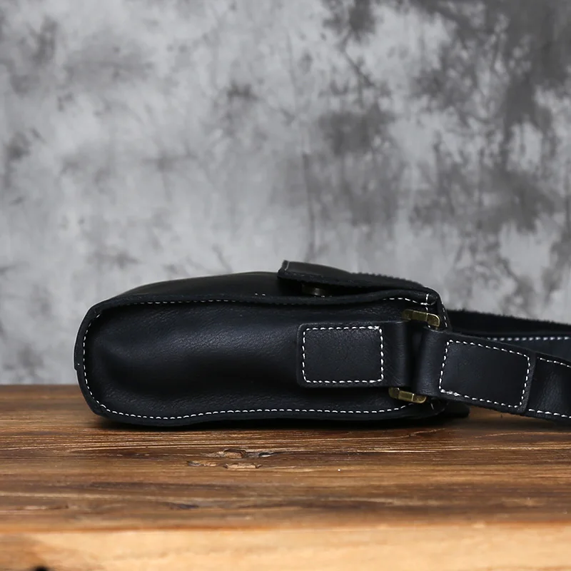 Nzpj Echt leder Herren Umhängetasche Top Layer Rindsleder Umhängetasche Umhängetasche Tablet Tasche geeignet für 10 Zoll iPad – Detail 7