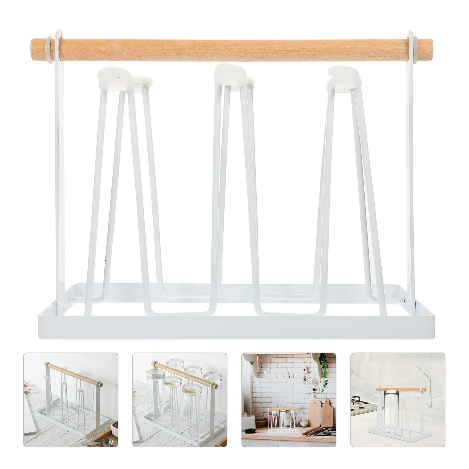 Staffa per tazza in ferro Pratico accessorio da cucina Uso a lungo termine Elegante decorativo Adatto per la casa, bar, hotel, ristoranti