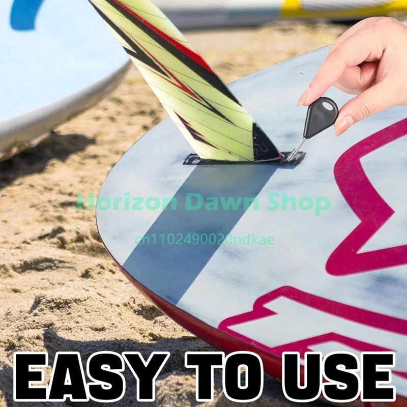 A72Z 12 Pcs Surf Fin Key Surfing Surf Fin Key with 48 Pcs Fin Screws Universal Hexagon Surfboard  Key Replacement