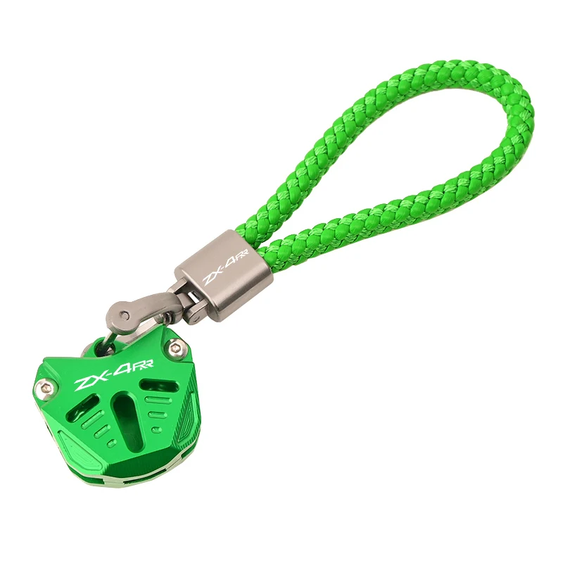 For KAWASAKI ZX-4R ZX-4RR ZX4R ZX4RR 2023 2024 CNC Accessories Motorcycle Key Shell Key Case Cover Key Chain Keyring