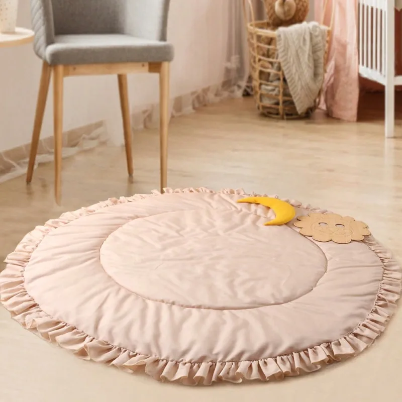 3-piece Set of Newborn Photography Pads Baby Circular Crawling Pad Lion Disc Moon Photography Prop Newborn Photography Pad Set