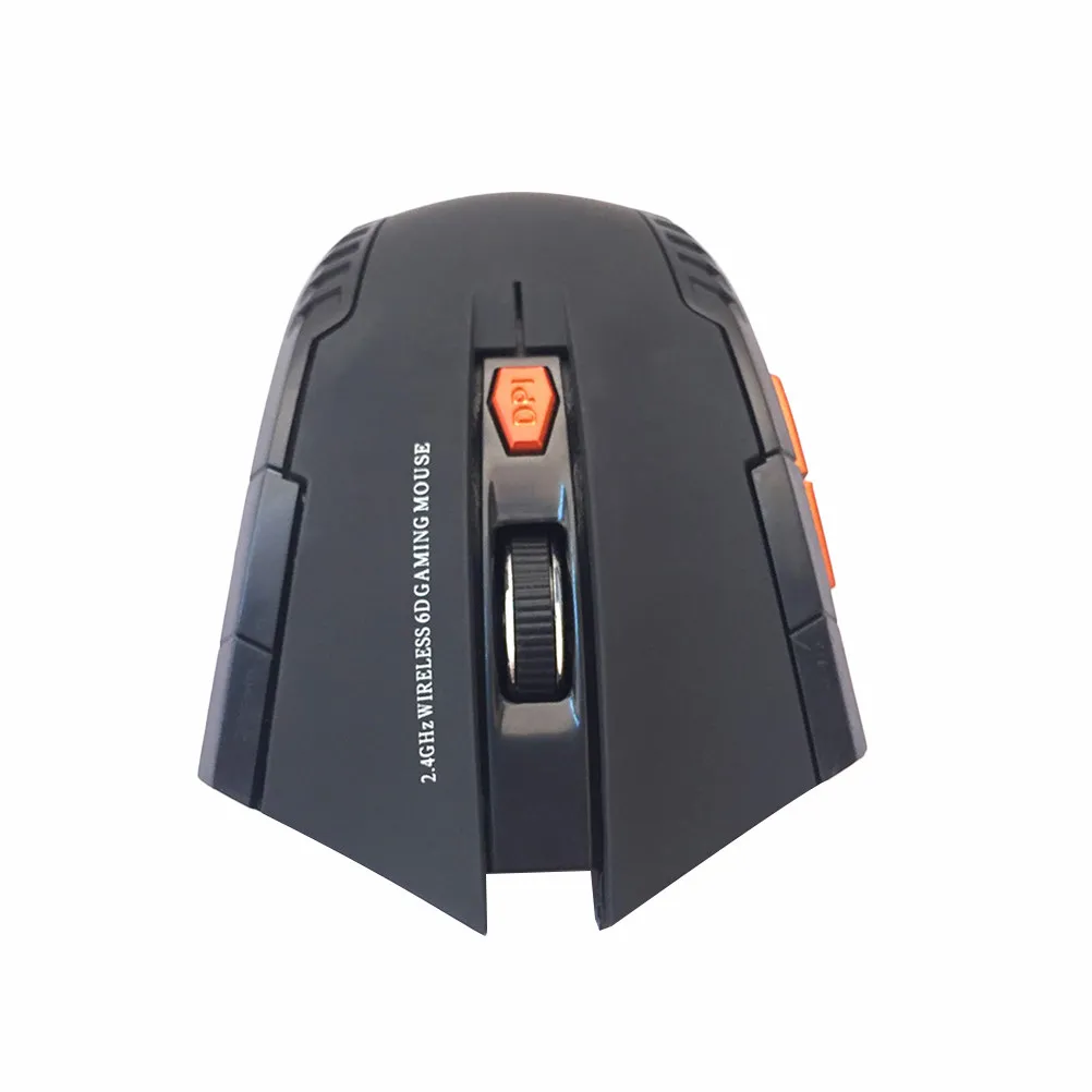 Ergonomic Wireless Mouse 6 Button Optical 2.4ghz 10 Meter Range Adjustable Dpi 800 1200 Back Forward Shortcut for Laptop Pc