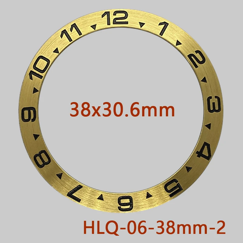Mod 38mmX30.6mm Bezel Curved Aluminium Bezel  Insert Fit SKX007 SKX009 SRPD GMT SUB And Seamaster 300 Series Watch Case