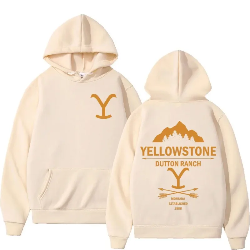 Sudaderas con capucha con estampado gráfico de la serie de TV Yellowstone, sudaderas de lana a la moda para hombre, Jersey informal Unisex, Tops de moda Tre
