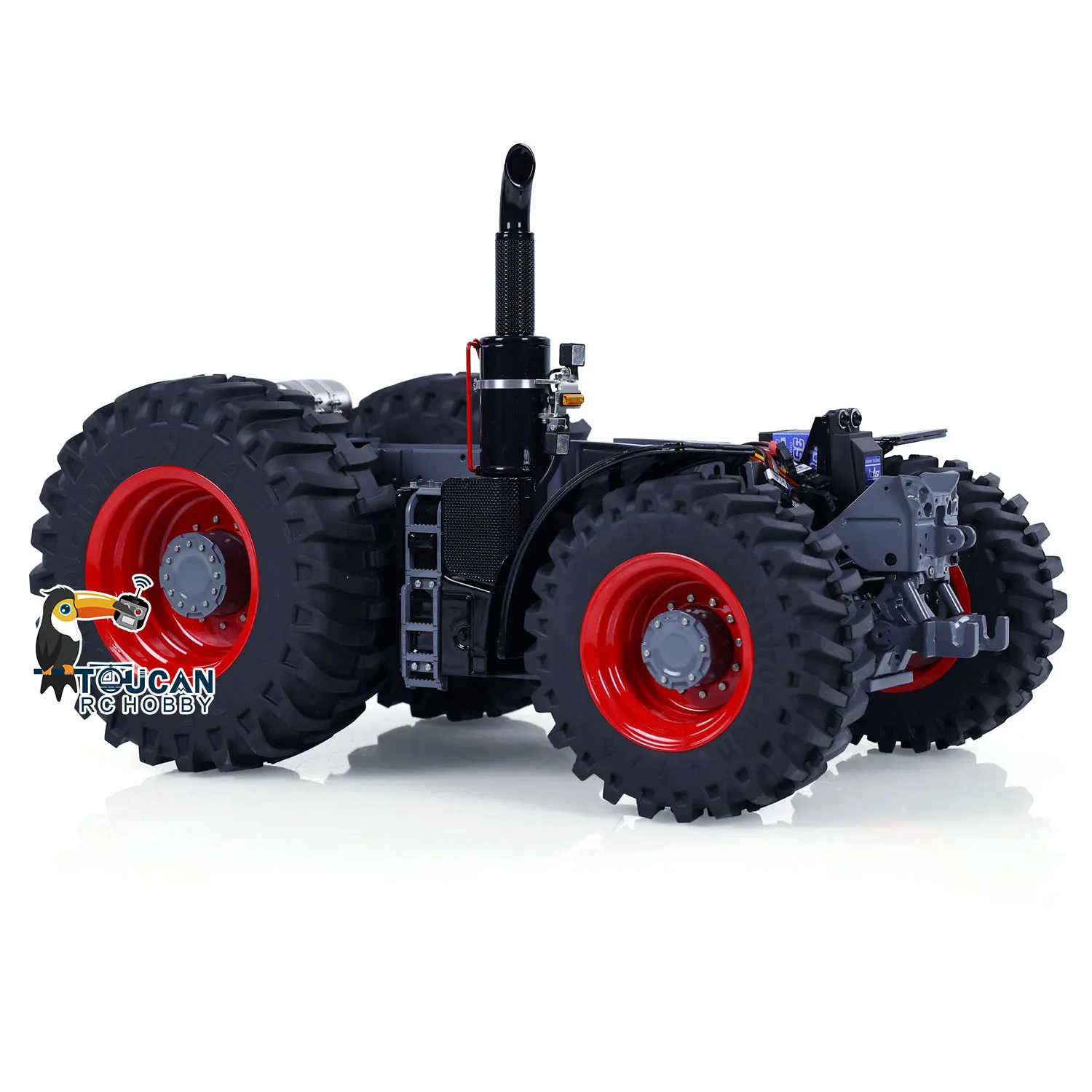 LESU 1/16 RC Metal Assembled Chassis 4X4 Painted Model with Differential Lock for 1050 Remote Control Tractors DIY Car Model