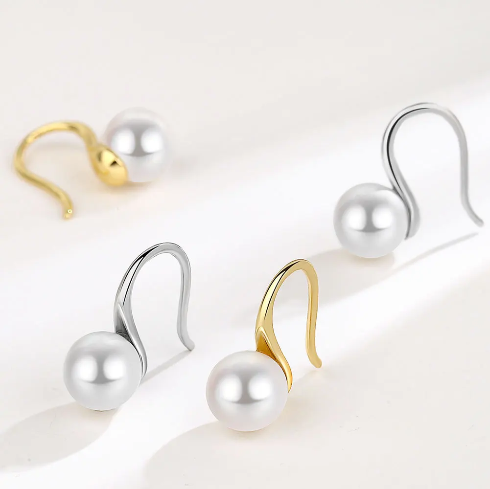 Fashion Freshwater Pearl Earrings For Women Gold Plated Stainless Steel Pearl Earring 2023 Trend Wedding Aesthetic Jewelry Gift image 3