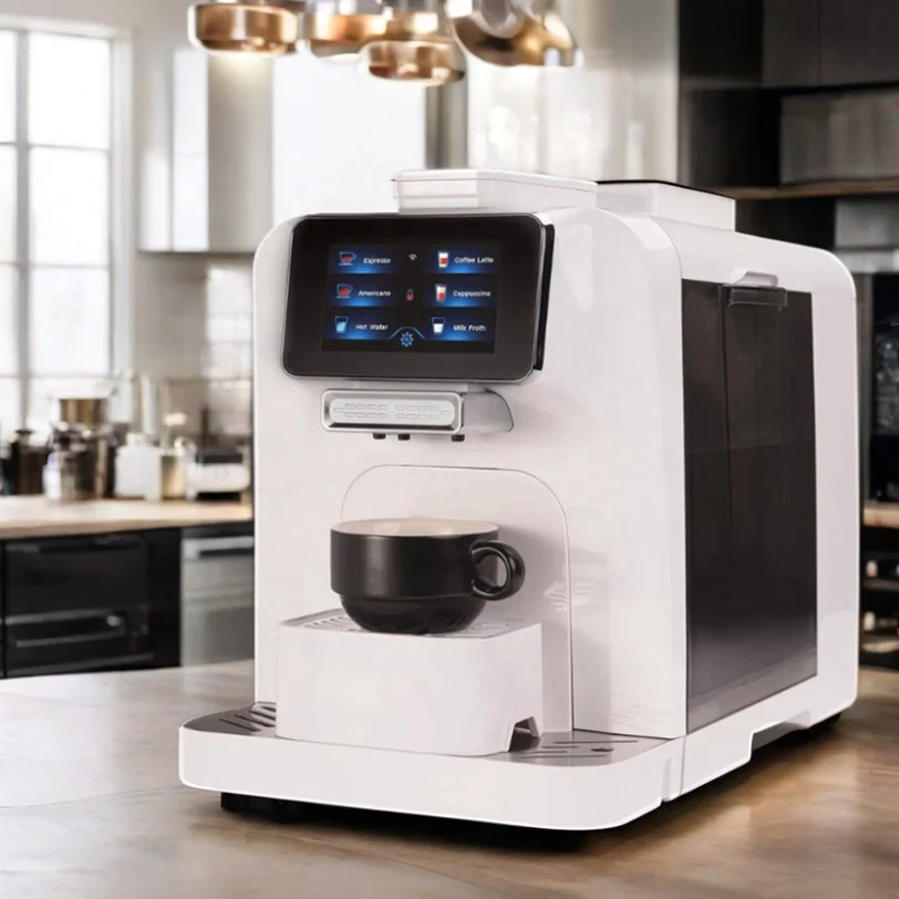 ay-Wifi Fully Automatic Cappuccino Machine Professional Espresso Coffee Maker Machine With Grinder Milk Frother