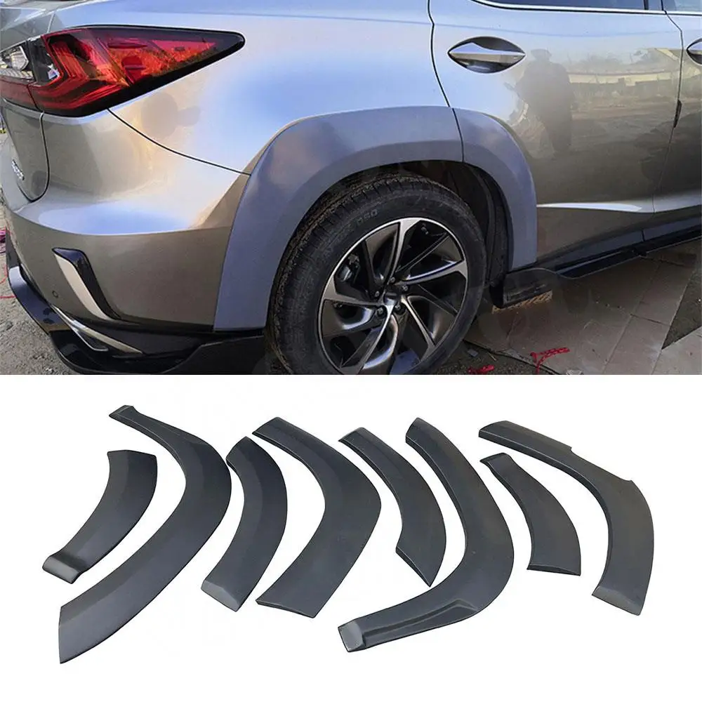 

VACOMUL Car Fender Flares Arch Wide Wheel Eyebrows Mudguard Lip Cover Mud Guard For Lexus RX300 RX450H 2016-2020 FRP Unpainted